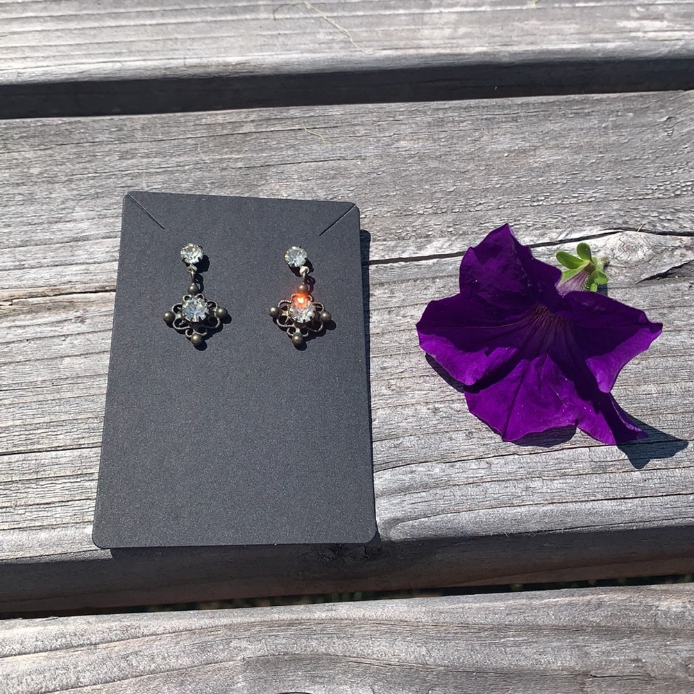 2$40 👸🏻 NWOT Shablool Made in Israel Sterling Silver Earrings 🖤